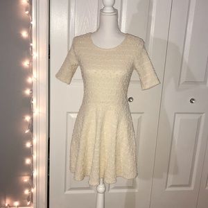 NWOT Forever 21 White/Cream Skater Dress